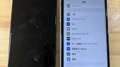 iPhoneSE3画面表示不良【iPhone修理熊谷】